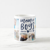 Niedliche Mama von Boys Foto Collage Kaffeetasse (Mittel)