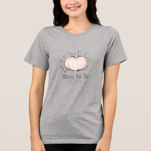Niedliche Mama zu sein Kleiner Kürbis Tri-Blend Shirt