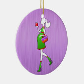 Niedliche Mama, zum personalisiertes Keramikornament (Rechts)