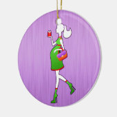 Niedliche Mama, zum personalisiertes Keramikornament (Links)