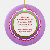 Niedliche Mama, zum personalisiertes Keramikornament (Hinten)