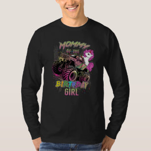 Niedliche Mami eines Monster Truck Girl Geburtstag T-Shirt