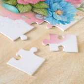 Niedliche Mami und ihr Puzzle aus Elefanten (Seite)