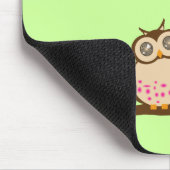 Niedliche Mamma- und Babyeule Mousepad (Ecke)