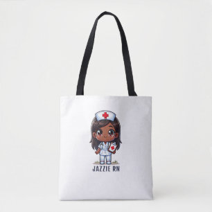 Niedliche Manga Black Nurse Karikatur Personalisie Tasche