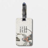 Niedliche manga Fee Gepäckanhänger (Rückseite vertikal)