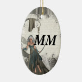 Niedliche Manga-Fee Keramikornament (Rechts)