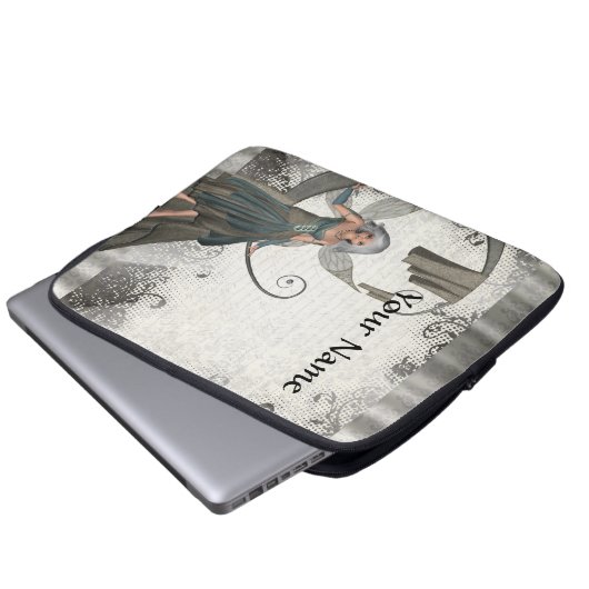 Niedliche Manga-Fee Laptopschutzhülle (Vorne Knopf)