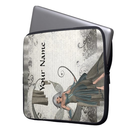 Niedliche manga Fee Laptopschutzhülle (Vorderseite Links)