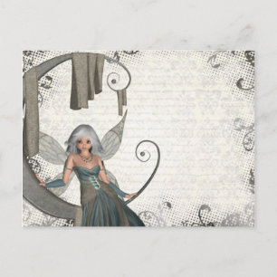 Niedliche Manga-Fee Postkarte