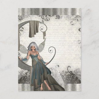 Niedliche Manga-Fee Postkarte