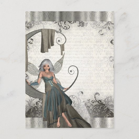 Niedliche Manga-Fee Postkarte (Vorderseite)