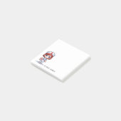 Niedliche Manga-Krankenschwester mit Blauem Haar 3 Post-it Klebezettel (angewinkelt)