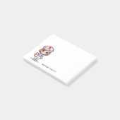 Niedliche Manga-Krankenschwester mit Blonde Haair  Post-it Klebezettel (angewinkelt)