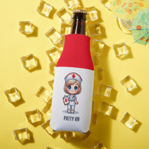 Niedliche Manga-Krankenschwester mit Blonde-Haar B Flaschenkühler