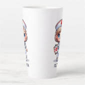 Niedliche Manga-Krankenschwester mit Blonde-Haar B Milchtasse (Vorderseite)