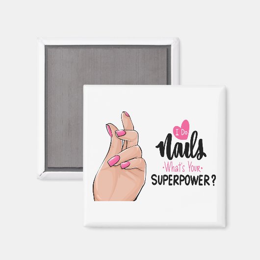 Niedliche Maniküre Nail Tech Fingernails Nägel Magnet (Vorderseite/Rückseite)