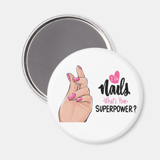 Niedliche Maniküre Nail Tech Fingernails Nägel Magnet (Vorderseite/Rückseite)