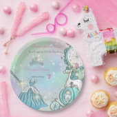 Niedliche Märchen der Princess zum Geburtstag Pappteller (Party)