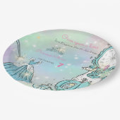 Niedliche Märchen der Princess zum Geburtstag Pappteller (Schrägansicht)