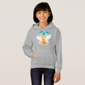 Niedliche Märchen, Zauberei, Blonde Haare, Blume Hoodie (Vorne ganz)