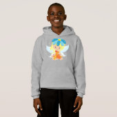 Niedliche Märchen, Zauberei, Blonde Haare, Blume Hoodie (Vorne ganz)