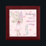 Niedliche Märchengebäck und Sonnenmädchen Erinnerungskiste<br><div class="desc">Personalisierte Sake-Box mit niedlicher Märchenkunst einer Fee und der Sonne behaltend Ihre Geheimnisse.</div>