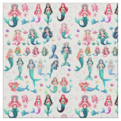 niedliche Märchenmädchen Meereswelt Fantasy Märche Stoff (Nahaufnahme)