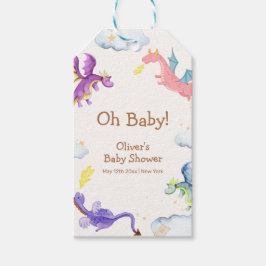 Niedliche Märchenmagic Dragon Babydusche Geschenkanhänger