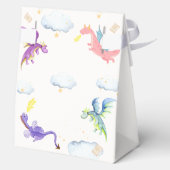 Niedliche Märchenmagic Dragon Babydusche Geschenkschachtel (Rückseite)