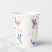 Niedliche Märchenmagic Dragon Babydusche Pappbecher (Rechts)