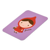 Niedliche Märchenmesse für Mädchen Magnet (Linke Seite)