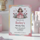 Niedliche Märchenprinzessin Girl Birthday Einladung