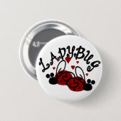 Niedliche Marienkäfer Button (Vorne & Hinten)