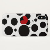 Niedliche Marienkäfer-Polka-Punkte Case-Mate iPhone Hülle (Rückseite (Horizontal))