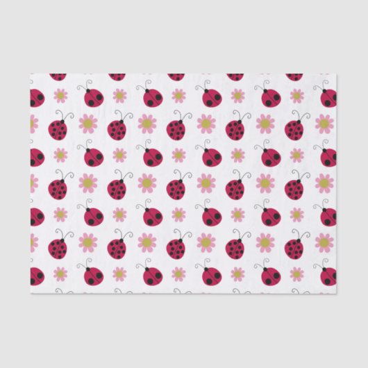 Niedliche Marienkäfer Seidenpapier (Vorderseite)