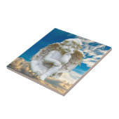 Niedliche Marmorbaby-Engels-Fliese Fliese (Seite)