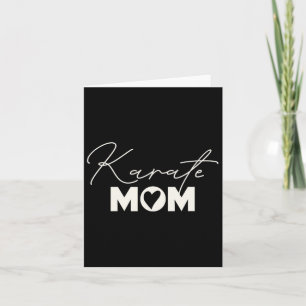 Niedliche Martial Arts Mother's Day Karate Mama Karte