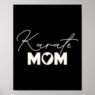 Niedliche Martial Arts Mother's Day Karate Mama Poster