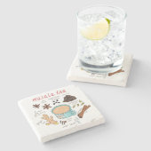 Niedliche Masala Tea Zutaten Untersetzer für Ausfl (Seitenansicht)