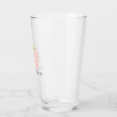 Niedliche Matcha Tea Hug Illustration Glas (Links)