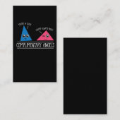 Niedliche Mathematiklehrer - Ergänzende Engel Visitenkarte (Vorne/Hinten)