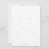 Niedliche Mathematikvorschulische Graduierungspart Einladung (Rückseite)