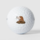 Niedliche Maulwurfkunst Golfball (Vorderseite)