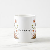 Niedliche Maus auf einer Kürbiskuhlästhesie Kaffeetasse (Mittel)