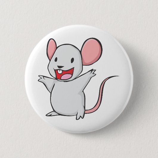 Niedliche Maus Button (Vorderseite)