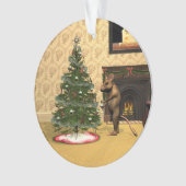 Niedliche Maus dekorieren einen Weihnachtsbaum Ornament (Vorderseite)