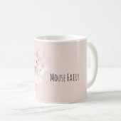 Niedliche Maus Fee rosa Flügel Kaffeetasse (VorderseiteRechts)