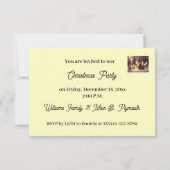 Niedliche Maus feiert Weihnachten - Weihnachten Pa Einladung (Rückseite)