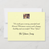 Niedliche Maus feiert Weihnachten - Weihnachtskart (Rückseite)